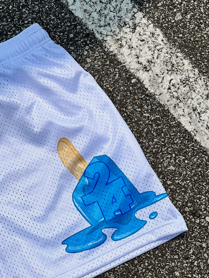 basketball shorts with popsicle 2-tuff emblem